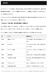 チェックリスト本文 はじめにのページ